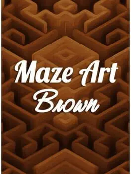 Maze Art: Brown cover