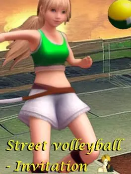 Street volleyball: Invitation cover