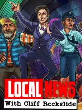 Local News with Cliff Rockslide background