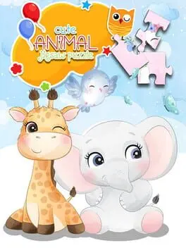 Cute animal jigsaw puzzle cover