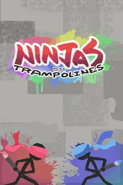Ninjas on Trampolines background