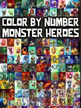 Color by Number: Monster Heroes cover