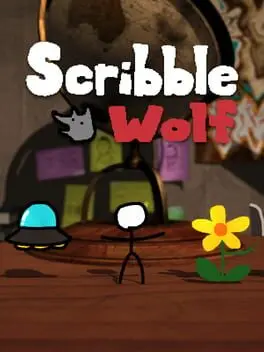Scribble Wolf background