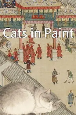 Cats in Paint background