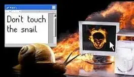 Don't Touch the Snail background