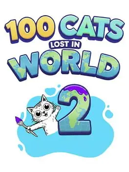 100 Cats Lost in France Find & Color background