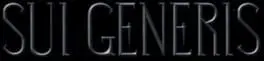 Sui Generis cover art