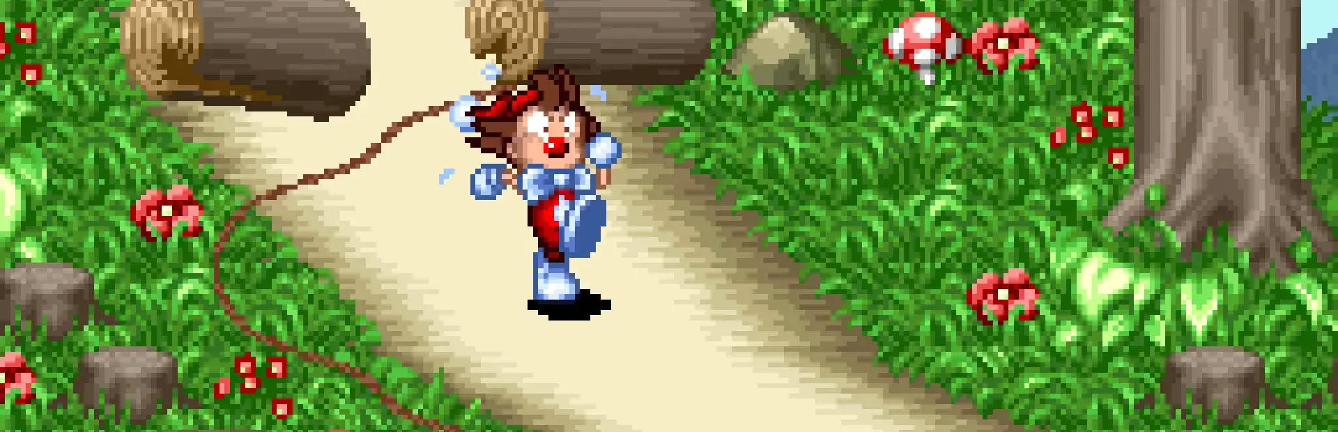 Kid Klown in Crazy Chase background