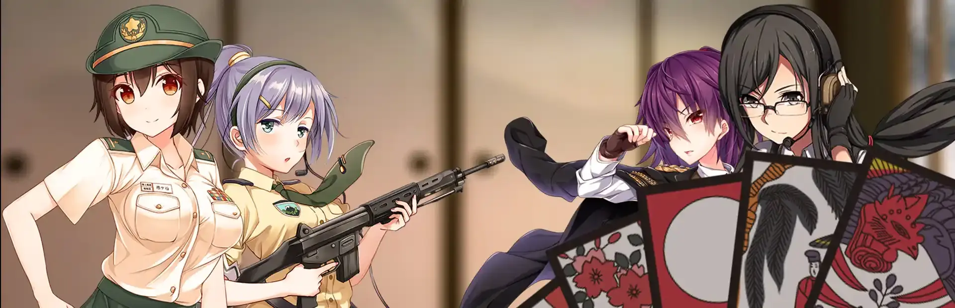 Bishoujo Battle Hanafuda Koi-Koi background