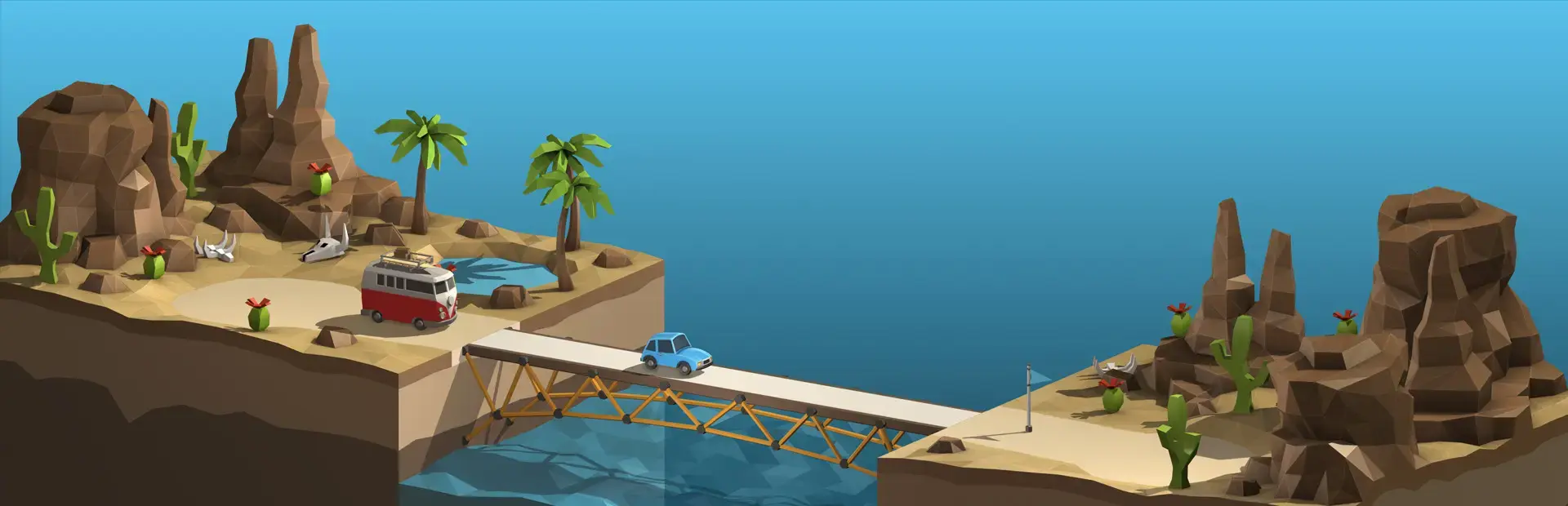 Poly Bridge 2 background