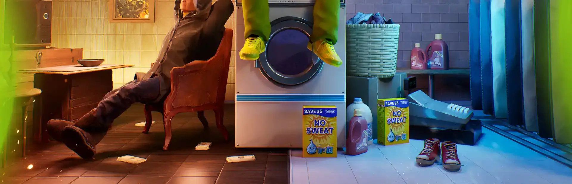 Laundering Simulator background