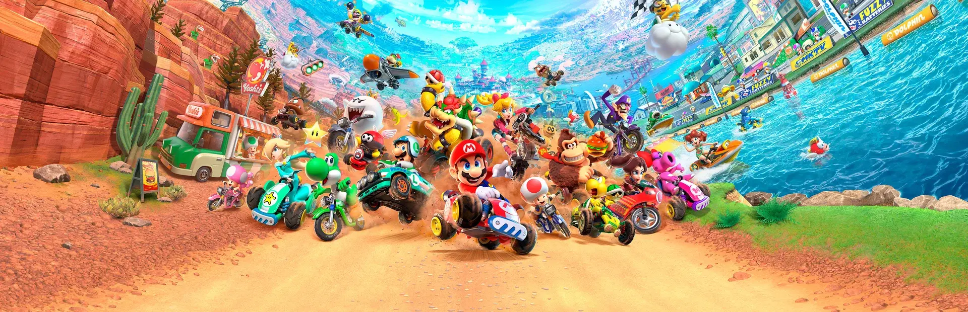 Mario Kart World background