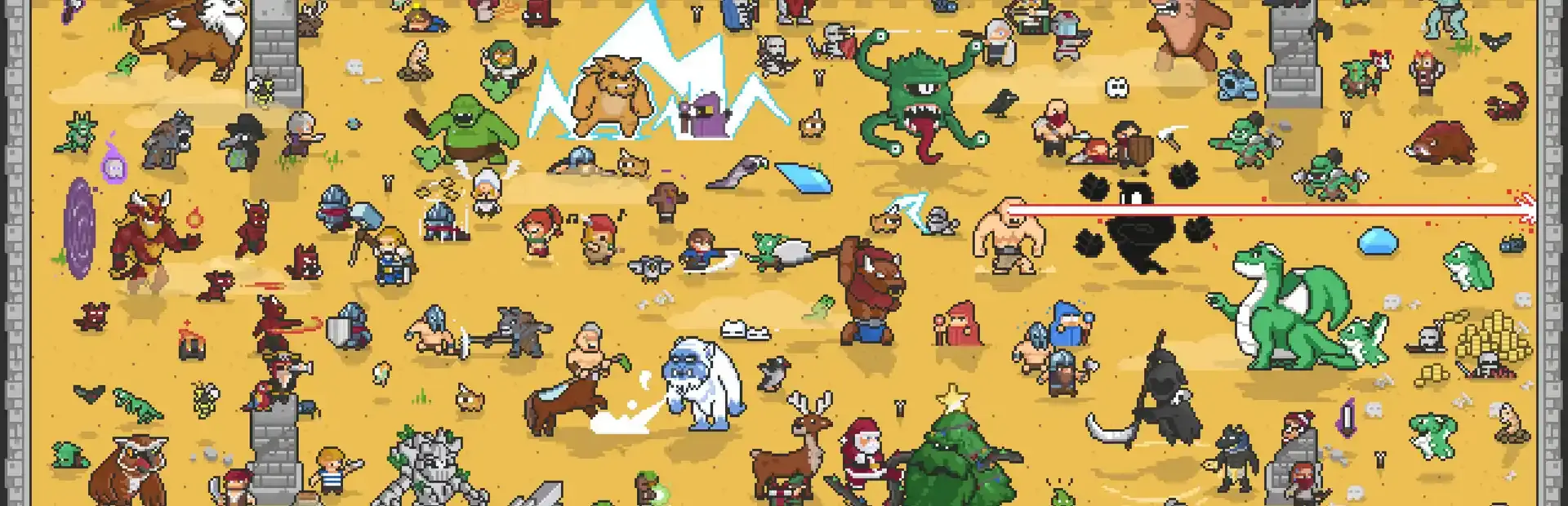 Pixel Survivors: Roguelike background