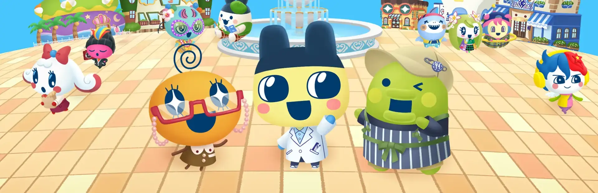 Tamagotchi Plaza background