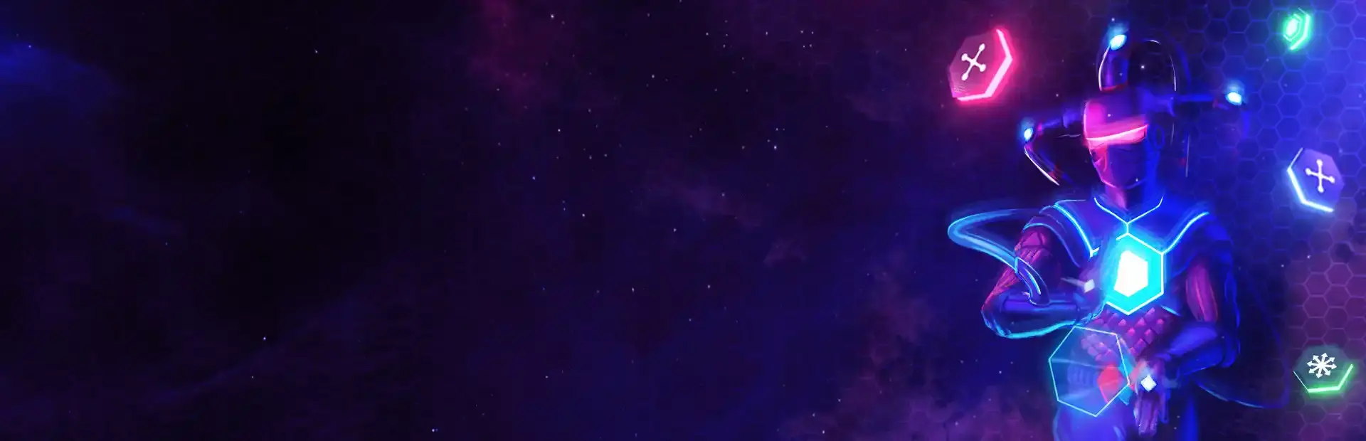 Hextones: Spacetime background