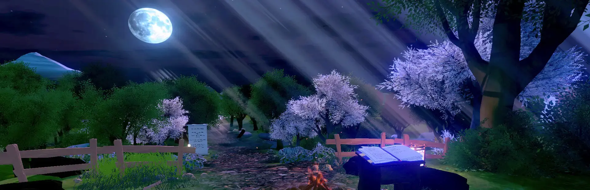 Heaven Forest Nights background