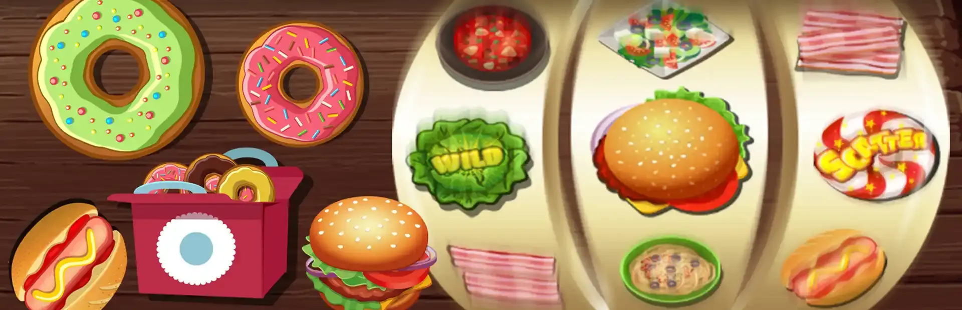 Tasty Slot Machine background