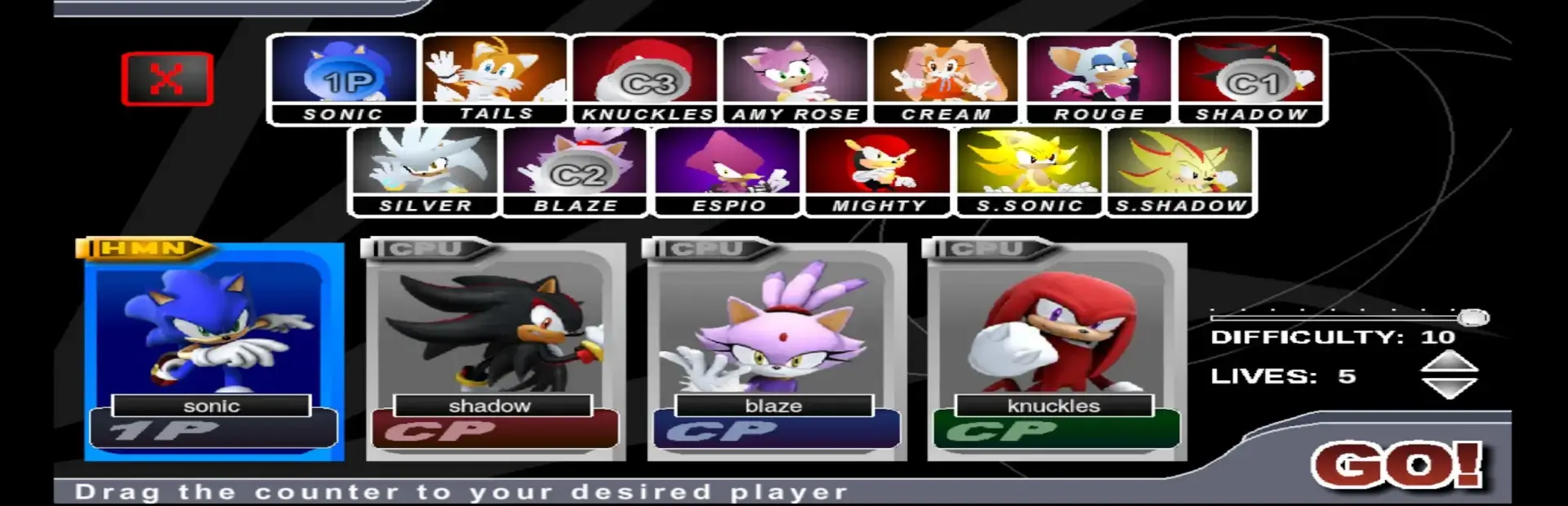 Sonic Slash background