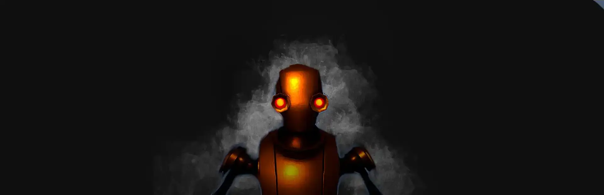 Small Town Robot background