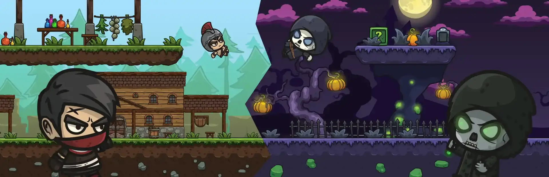 DarkLight: Platformer background