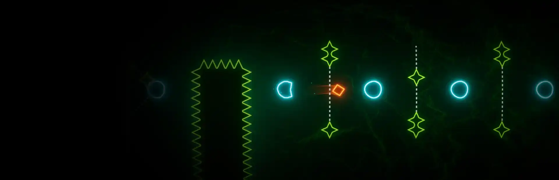 Q: A Neon Platformer background