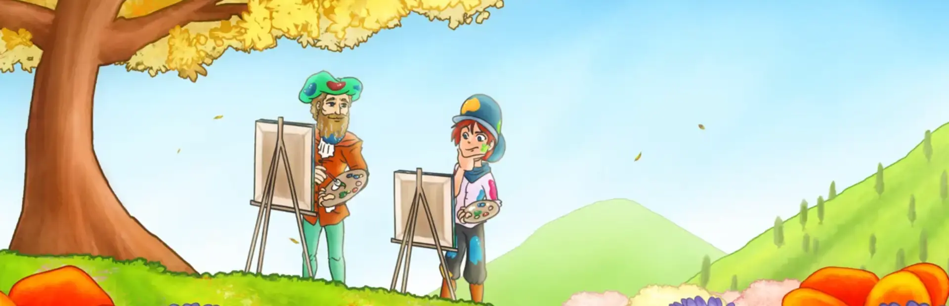 The Painter's Apprentice background