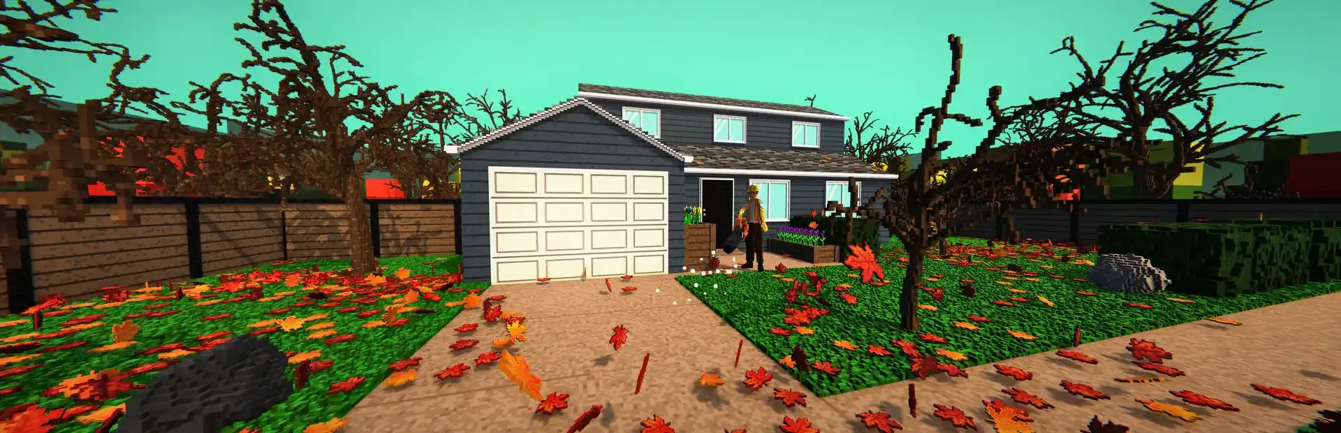 Leaf Blowing Simulator background