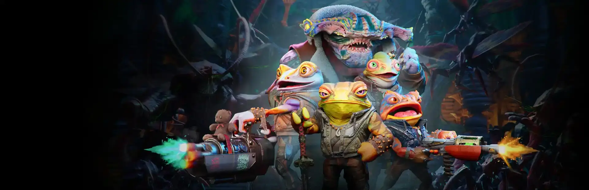Gang of Frogs background