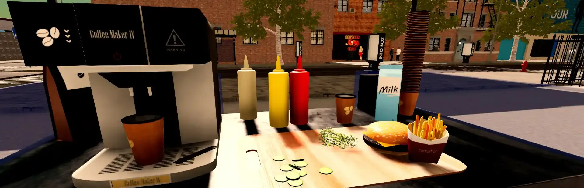Fast Food Manager background