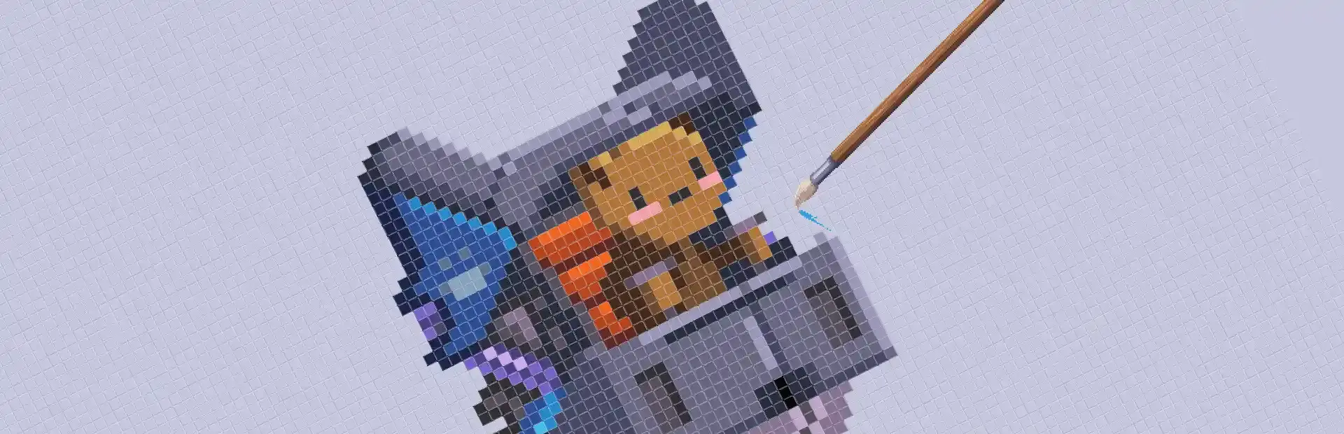 Pixel With Your Friends background