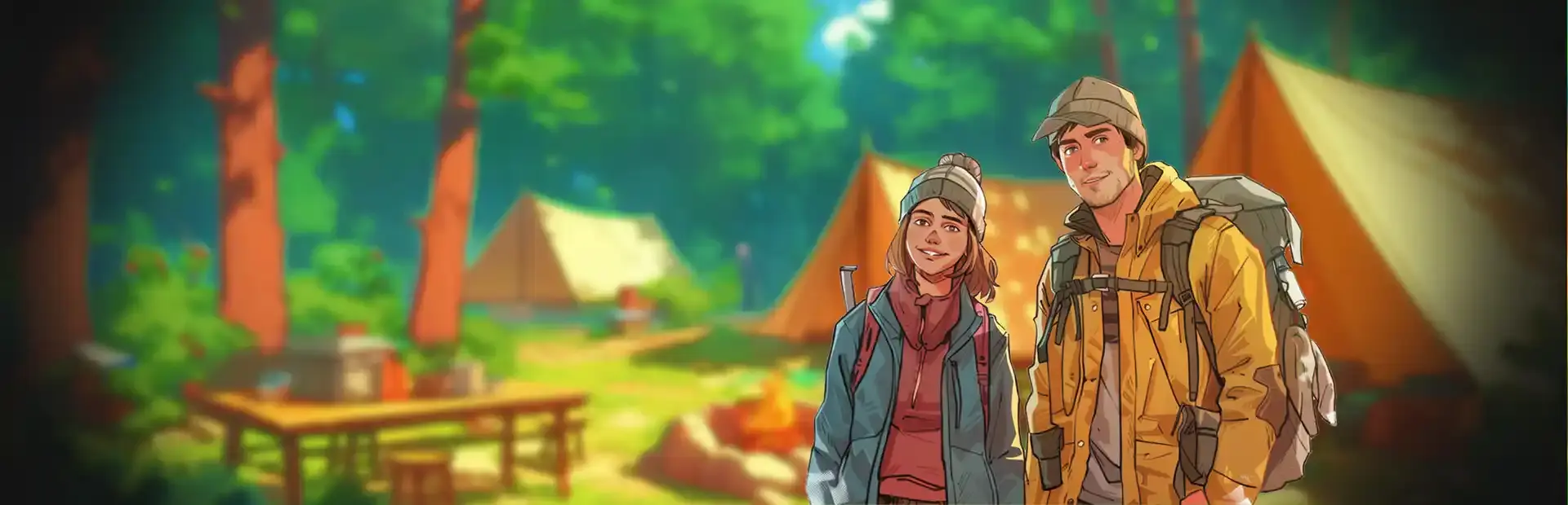 Campsite Hustle background