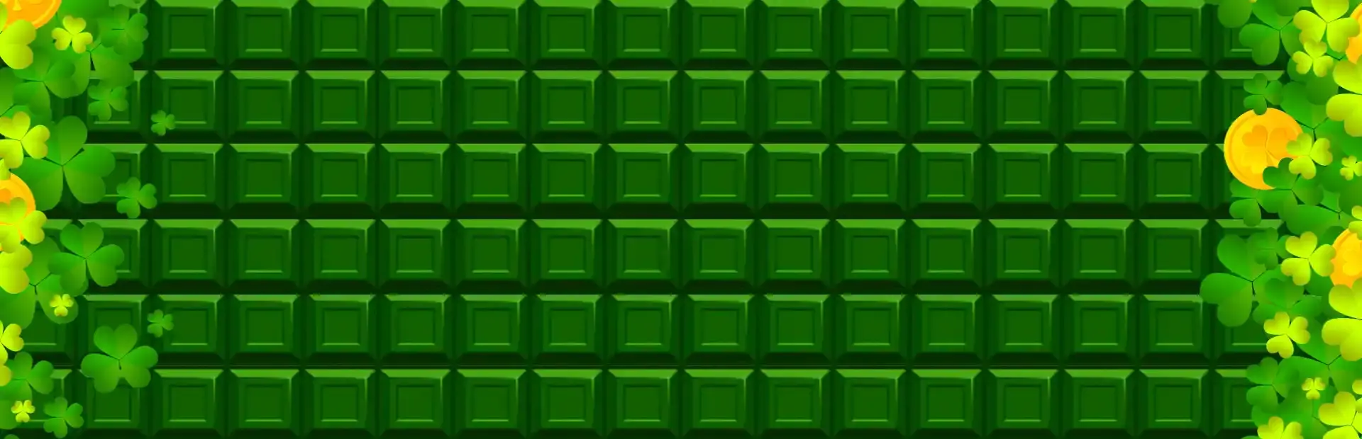 Chocolate makes you happy: St.Patrick's Day background