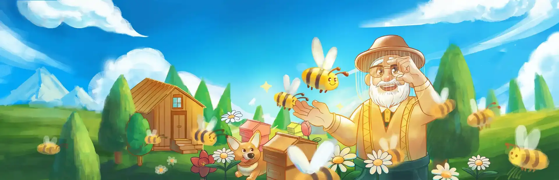Grandpa's Bee Haven background