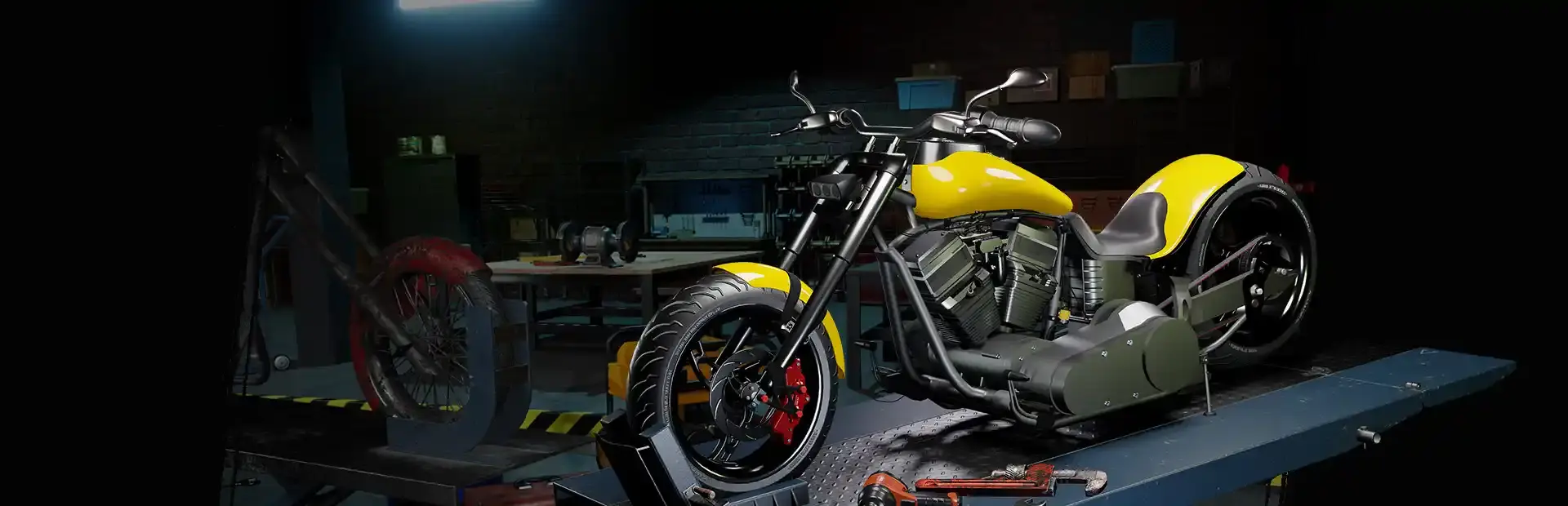 Motorcycle Mechanic Simulator 2021 background