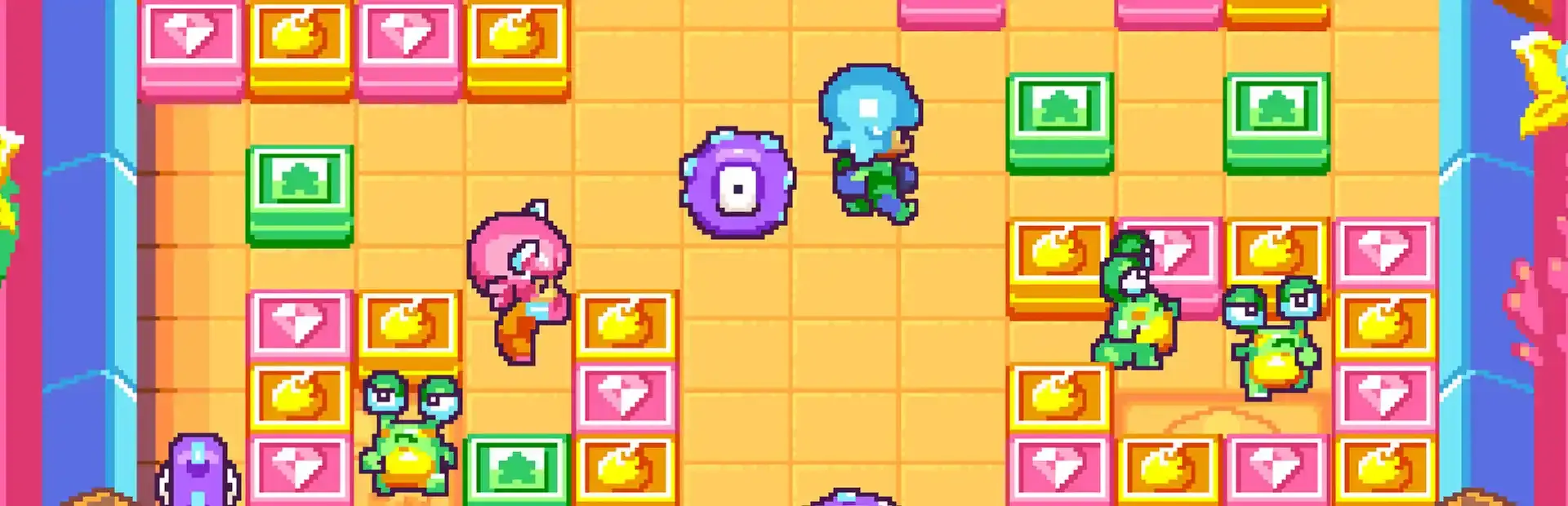 Pushy & Pully in Blockland background