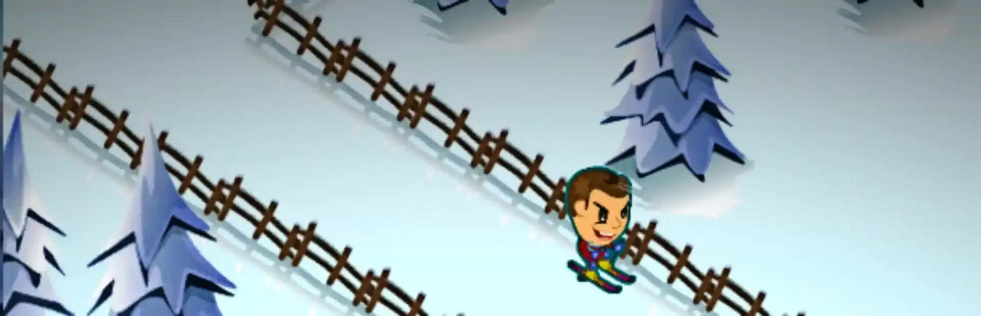 ZigZagging Ski background