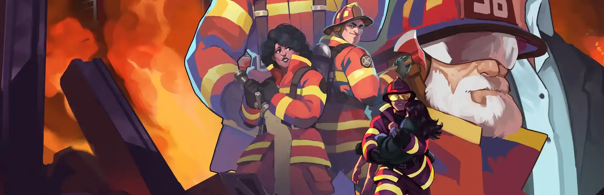 Fire Hero: Pixel Rescue background