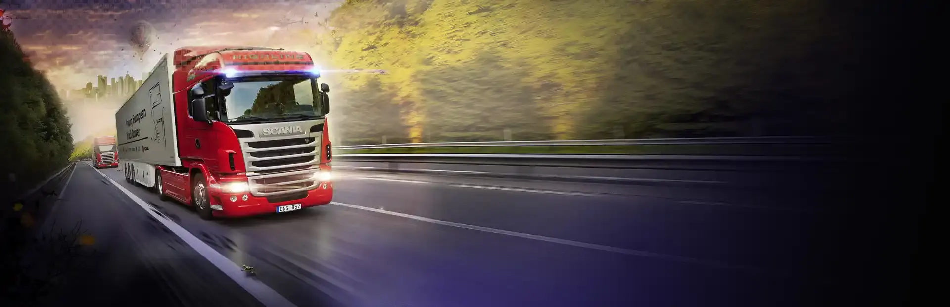 Scania Truck Driving Simulator background