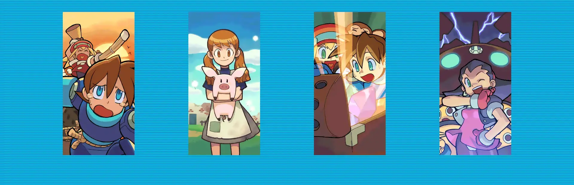 Rockman Dash 2: Episode 1 - Roll-chan Kiki Ippatsu! no Maki background