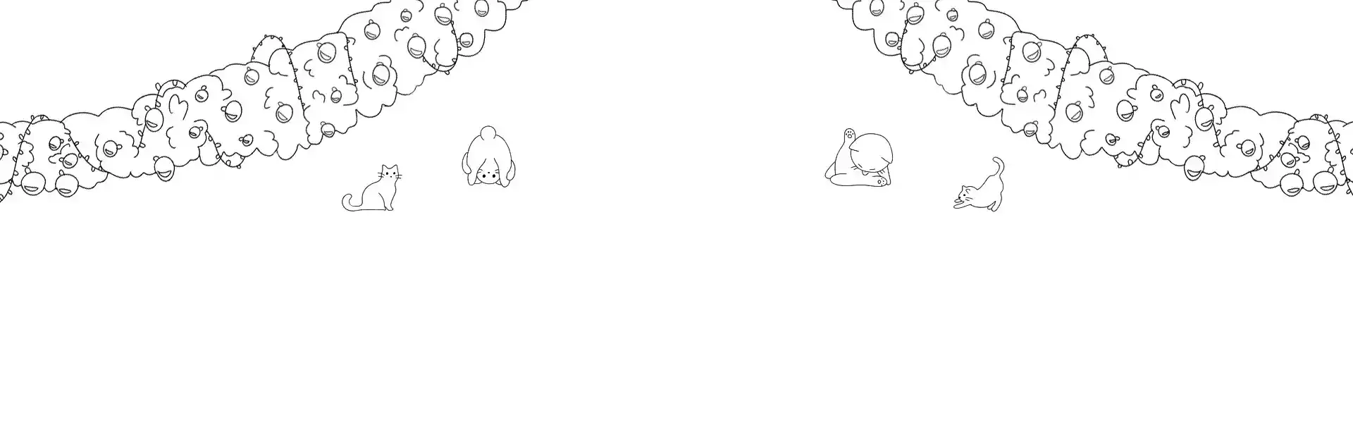 100 Christmas Cats background