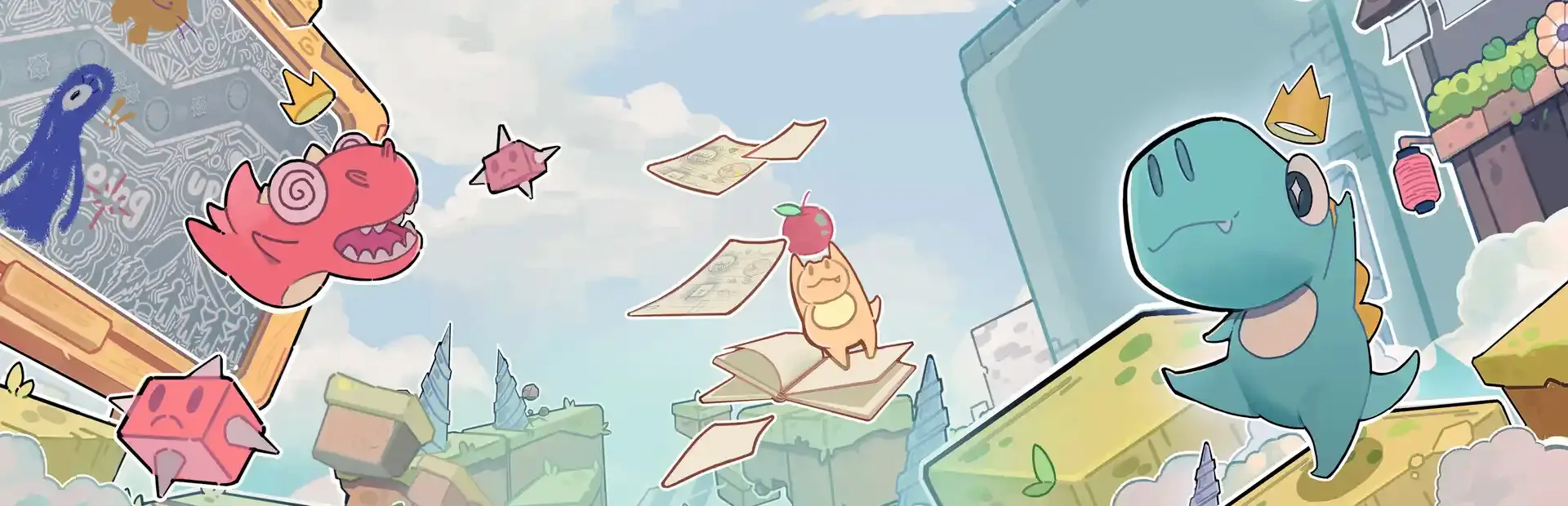 Doodle Adventure of Chameleon background