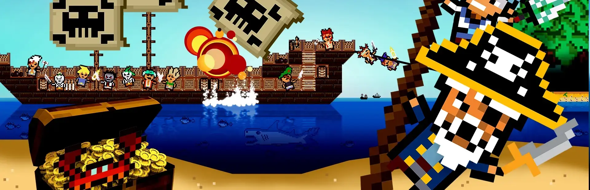 Pixel Piracy background