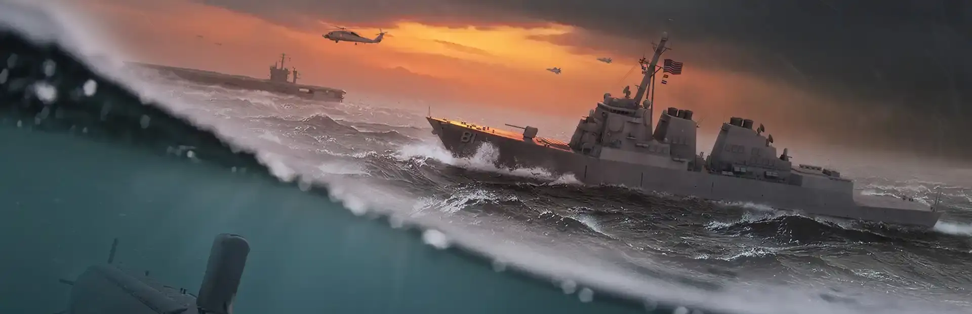 Modern Naval Warfare background