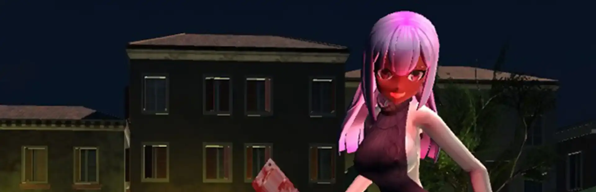 Scary Psycho Lady Simulator background