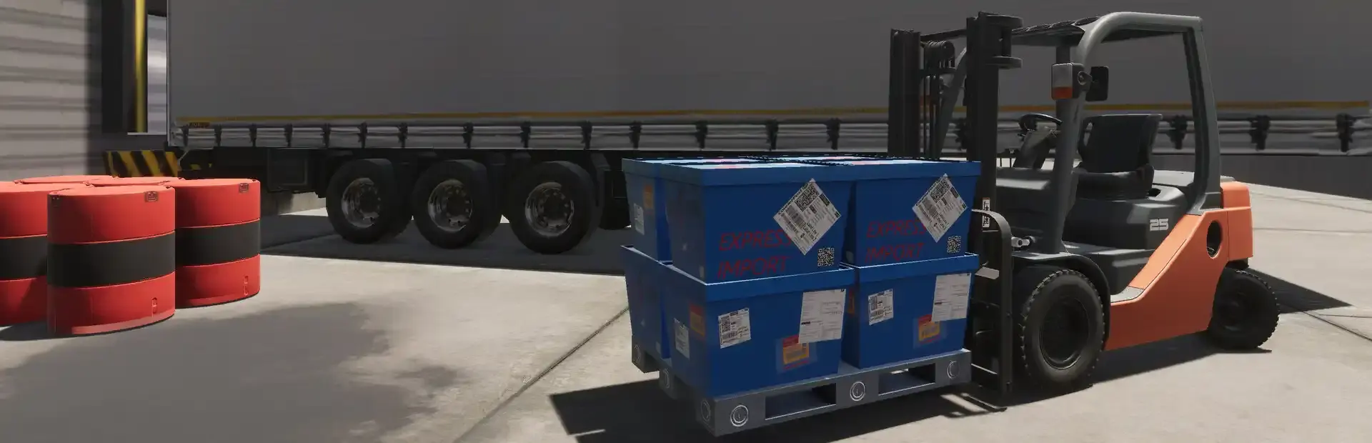 Forklift Driving Simulator VR background