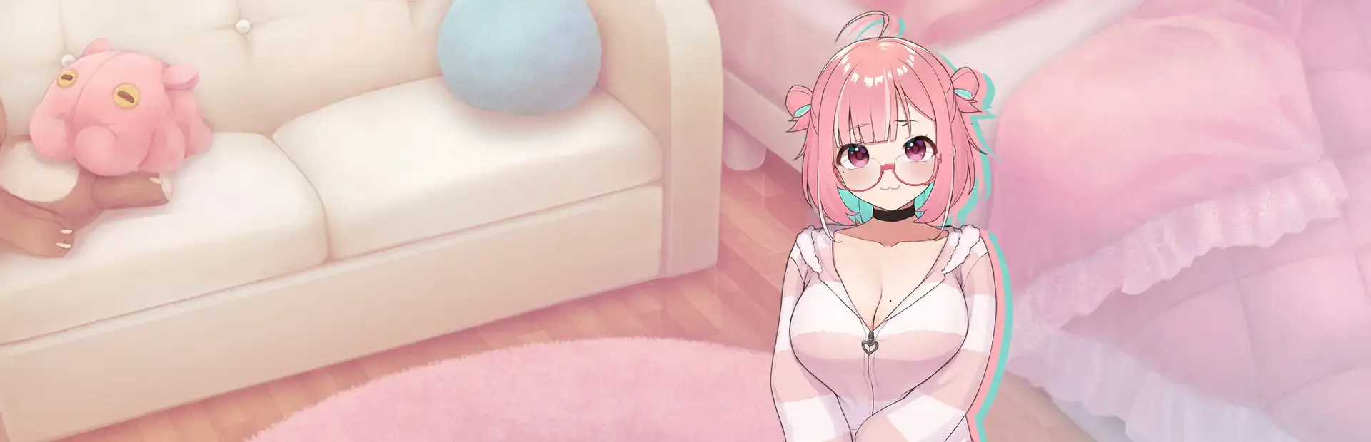 No-good Streamer Mirai-chan! (Now accepting lewd comments) background