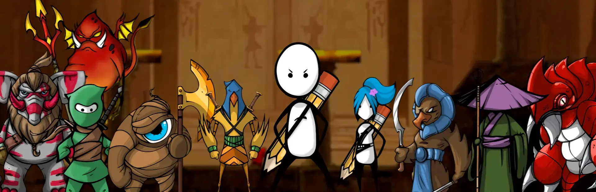 Paperbound Brawlers background