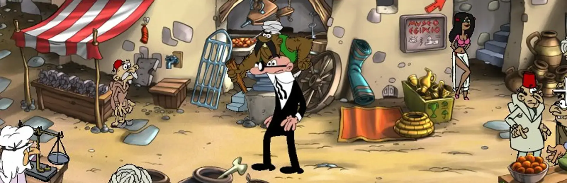 Mortadelo y Filemón: El Escarabajo de Cleopatra background