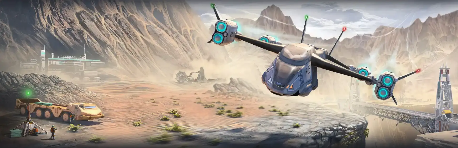 Frontier Pilot Simulator background