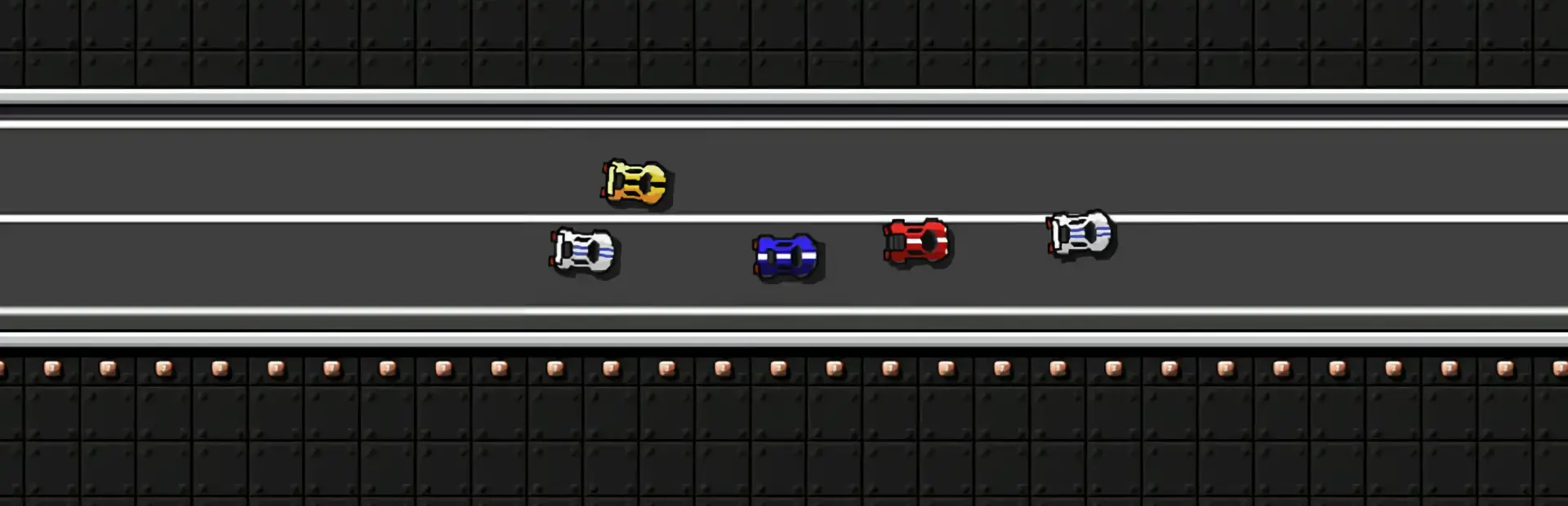 Retro Pixel Racers background